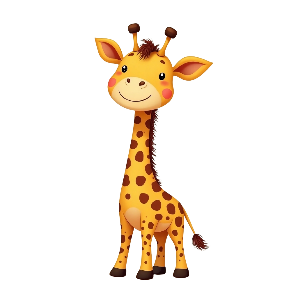 Cute Cartoon Giraffe